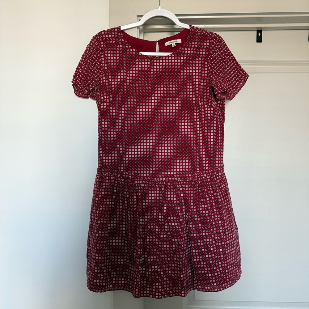 Madewell Drop Waist Mini Dress
